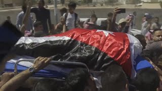 Funeral held in Jordan for gunman who killed three Israelis at West Bank crossing [upl. by Eliezer381]