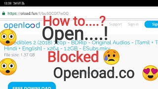 How to download from blocked openload site  Hindi हिन्दी  tutorial easy [upl. by Burton]