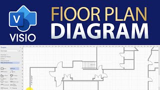 How To Draw a Simple Floor Plan in Visio [upl. by Hetti734]