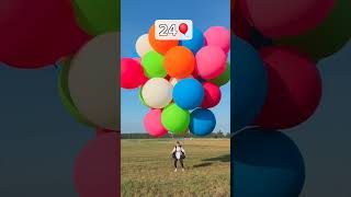 How Many Balloons Does It Take To Fly MrBeast MrBeast2 MrBeastGaming mrbeastshorts mrbeast [upl. by Attener]