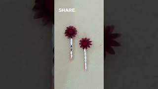 DIY Handmade Hair Clips  hair accessories ytshorts shortsfeed viralshorts trendingshorts diy [upl. by Hanni]