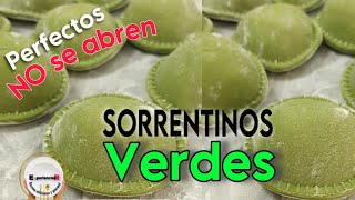 ✅ Masa para SORRENTINOS VERDES con Agua Caliente y Verdura [upl. by Trenna]