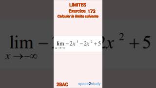 Exercice 173 Limites 2BAC Maths [upl. by Inamik]