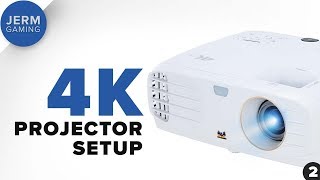 Setting up the Viewsonic PX7274K HDR projector in the home theater  Episode 2 [upl. by Leena]