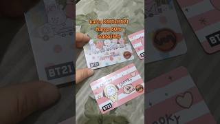 Kartu KMT x BT21 bts kpop lucu [upl. by Noryt]