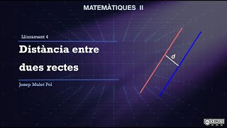 V405 BATMAT2  Distància entre dues rectes [upl. by Mian]
