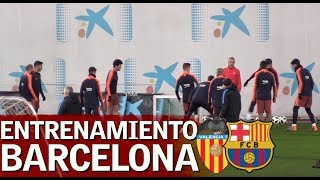 Copa del Rey  Entrenamiento completo del FC Barcelona  Diario AS [upl. by Schindler]