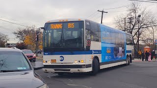 Rare 2012 Prevost X345 Commuter Coach 2416 training bus leaving the MacKenzie Street loop [upl. by Nary]