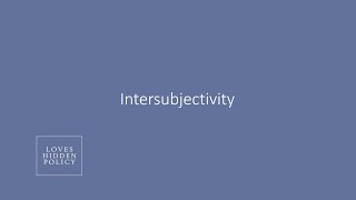 What is Intersubjectivity [upl. by Ahsirk]