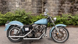 1981 FXSB Shovelhead Harley start up [upl. by Buchbinder]