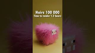 10 vs 1 MILLION Hairs 3D Simulation 🔥🔥🔥 [upl. by Perron]