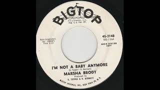 Marsha Brody Im Not a Baby Anymore 45 RPM 1963 teen popcorn B side [upl. by Poul]