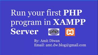 How to run first PHP program in XAMPP Server [upl. by Ahsieyk]