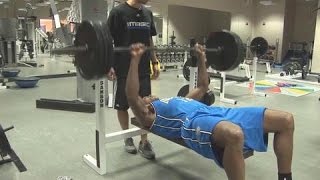 All Access  Kevin Durant Bench Press 315 LBS Workout [upl. by Acinnor]