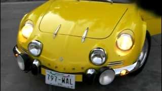 Alpine A110 Berlinette 1969 yellow cheking ligths [upl. by Meluhs961]