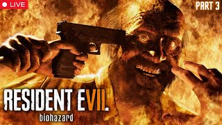 විශාල කරදරයක් වුනානෙ මේක  Resident Evil 7 Biohazard  Live  Sinhala  Part 3 [upl. by Barnaba]