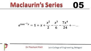 Expansion of etanx1 in powers of x  Maclaurins Series  Dr Prashant Patil [upl. by Nylasor135]