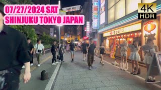 【4K HDR】夜の東京・新宿・歌舞伎町を歩きました。2024年7月27日土 [upl. by Sanderson315]