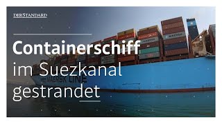 Frachtschiff blockiert Suezkanal [upl. by Dorcia930]