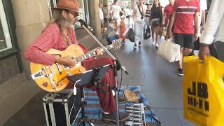 Boxing Day Busking in Sydney  two sessions coz I got stopped Facebook Live [upl. by Keffer]