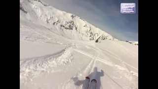 A lassaut de la Combe de Gers  Flaine  Domaine Skiable du Grand Massif [upl. by Diet]