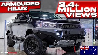 ARMOURED HILUX  CRAZY MODIFIED 4X4 BUILD [upl. by Deeas]