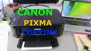 CANON PIXMA PRINTER COPYING [upl. by Dnalyr]