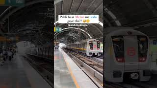 Delhi metro🚝 🥵😱delhi noida love shorts youtubeshorts viralshorts trendingshorts subscribe [upl. by Sedicla]