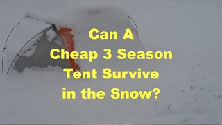 Awesome Outdoors  Using a 3 Season Tent in Winter [upl. by Simeon]