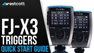 FJX3 Wireless Flash Triggers  Quick Start Guide [upl. by Aisital]