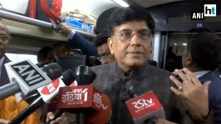 Train 18 highlights Indias engineering talent Railway Minister Piyush Goyal [upl. by Vlad]