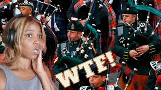 The Massed Pipes amp Drums  Edinburgh Military Tattoo 2012  First Time Reaction [upl. by Nosae]