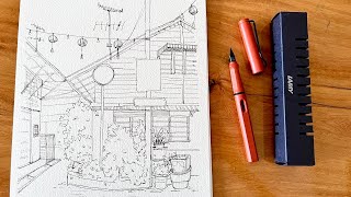 Lamy Safari special edition review and sketching demo [upl. by Nylesoj]