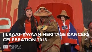 Tlingit Group Jilkaat Ḵwáan Heritage Dancers Celebration 2018  Sealaska Heritage [upl. by Einaffyt]