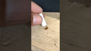 Useful idea How to practically fix a hole on wood with cigarette diy tips [upl. by Arul]