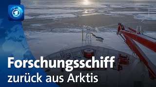 Forschungsschiff „Polarstern“ von Expedition in der Arktis zurück [upl. by Ydnelg860]