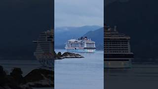 MSC EURIBIA of MSC Cruises in Måløy norway cruiseship norwaynature shorts [upl. by Hniht]