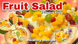 CREAMY FRUIT SALAD RECIPE FILIPINO STYLE Buko Salad Pang Negosyo Recipe [upl. by Aileek]