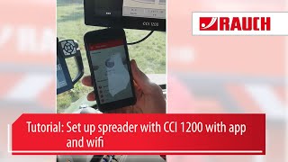 Tutorial ISOBUS 27  Spreader with CCI 1200  Using an app over WiFi  EN [upl. by Crosley]