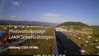 Bau der Photovoltaikanlage LANDI Schweiz Dotzigen Zeitraffer  Solvatec AG [upl. by Norvell]