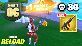 Fortnite Reload  36 Kill Solo vs Squads OG Gameplay Keyboard amp Mouse [upl. by Nelan147]