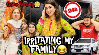 Irritating My Family For 24 Hours Ghar Chor Rhi😭🤯 Mama Naraz Hogye 😱 trending [upl. by Oeniri]