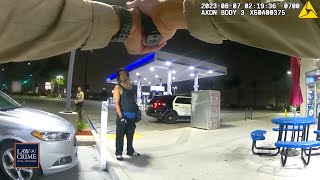 Armed Suspect ‘Acting Crazy’ at Gas Station Shot by California Cops [upl. by Nnyleahs]