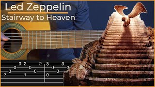 Stairway to Heaven  Led Zeppelin Simple Guitar Tab [upl. by Marge]