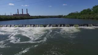 The Great Miami River Spillway at DPampL in Miamisburg Ohio [upl. by Nomelihp]