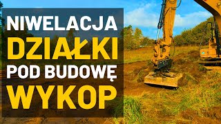 5 Niwelacja terenu  Wyrównywanie terenu działki pod budowę domu [upl. by Yrebmik]