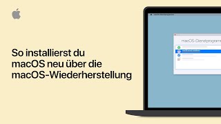 So installierst du macOS neu über die macOSWiederherstellung  Apple Support [upl. by Ydnem]