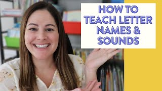 How to Teach Letter Names and Sounds  3 fun letter names and sounds activities [upl. by Hibbert]