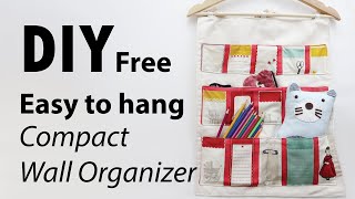 DIY Free Easy to hang Compact Wall Organizer [upl. by Aninad]