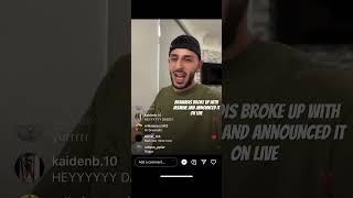 Brawadis announces he is breaking up with jasmine 😱😱 shorts [upl. by Lenni]